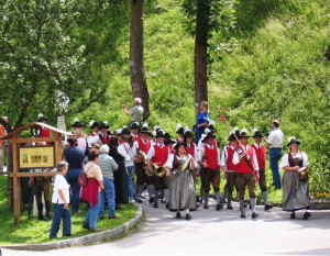 Musikkapelle beim Abmarsch