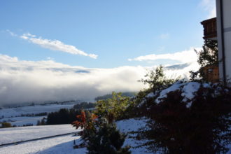 abziehende Schneewolken