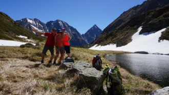 Lustige Wandertruppe