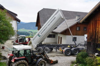 viele Tonnen als Unterbau