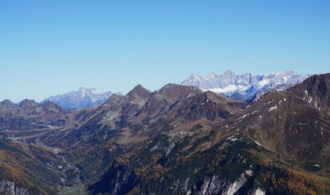 Blick Dachstein und Bischofsmütze