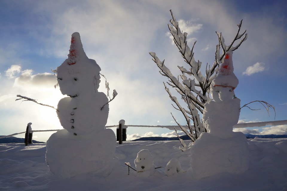 Schneemann-Familie