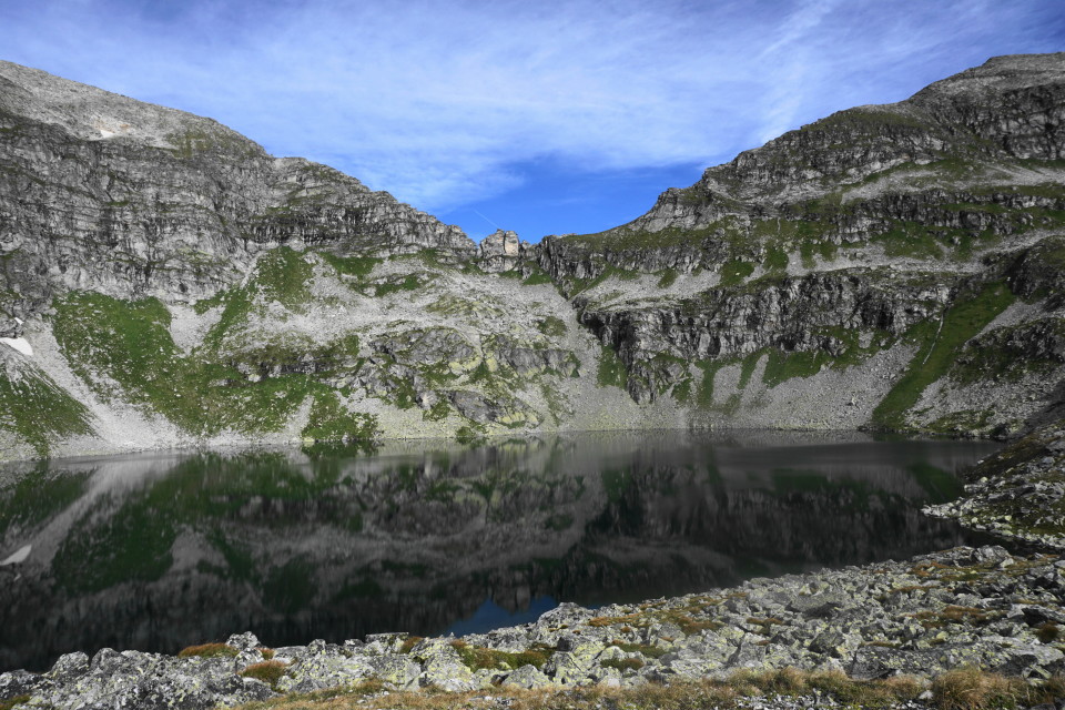 unterer Schwarzsee mit Schmalzscharte