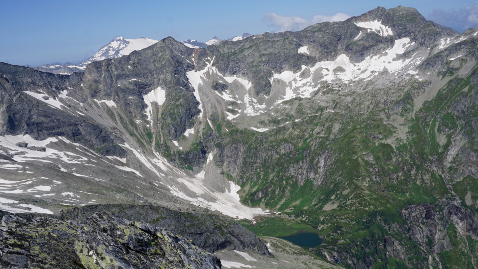 Blick in die Hohen Tauern mit oberen Rotgüldensee