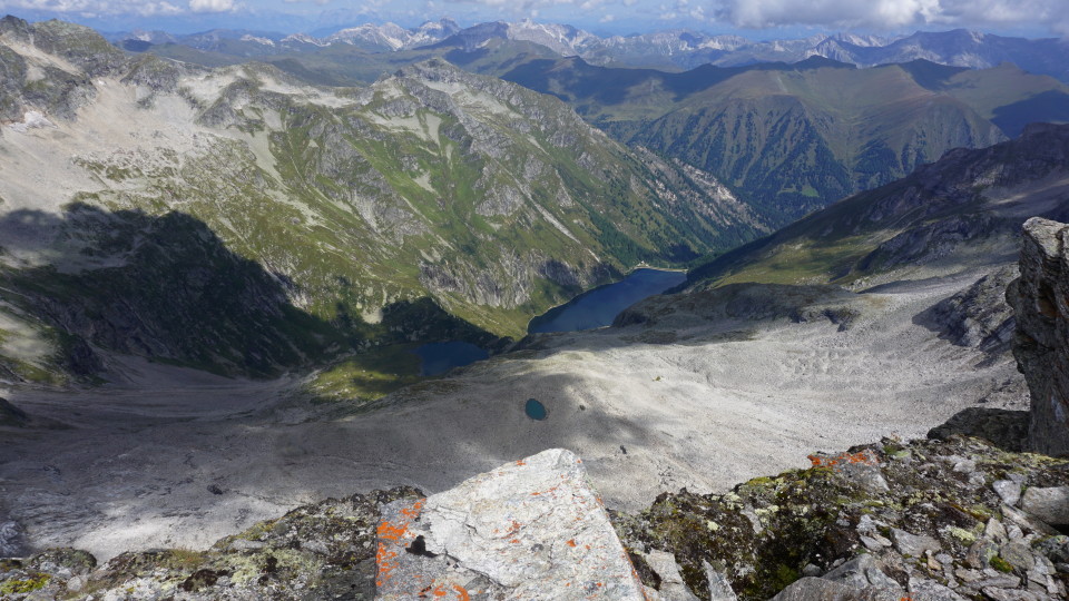 Blick auf die Rotgüldenseen vom Lanischhafner aus