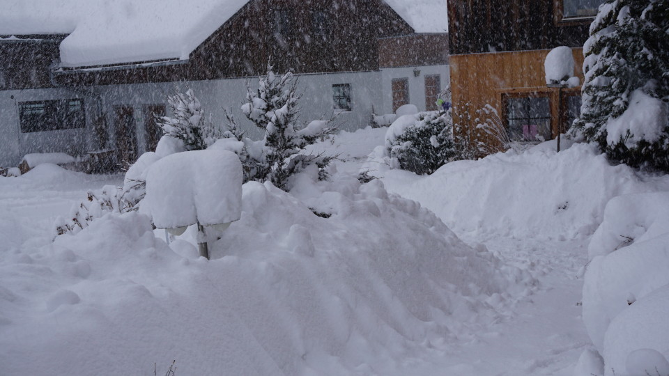 Anfang Februar - wir versinken im Schnee